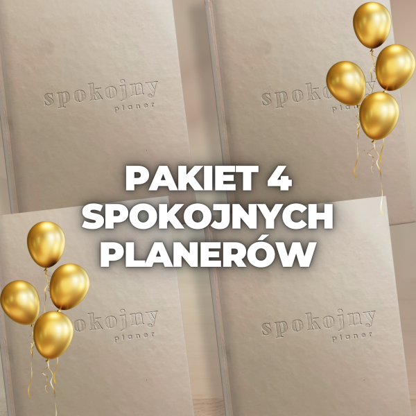 Pakiet 4 Spokojnych Planerów (wersje papierowe)